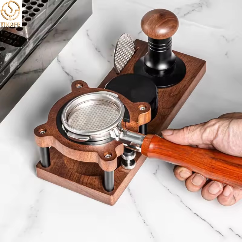 Coffee Equipment Distributor - Suporte de Madeira para Tamper de