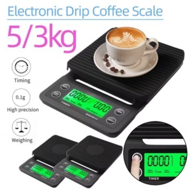 Balança eletrônica de café por - Scale Drip Timer avaliação e preço