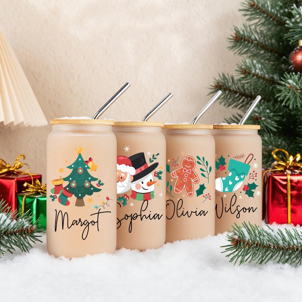 Copo de vidro de Natal com nom - Coffee Equipment Names avaliação e preço