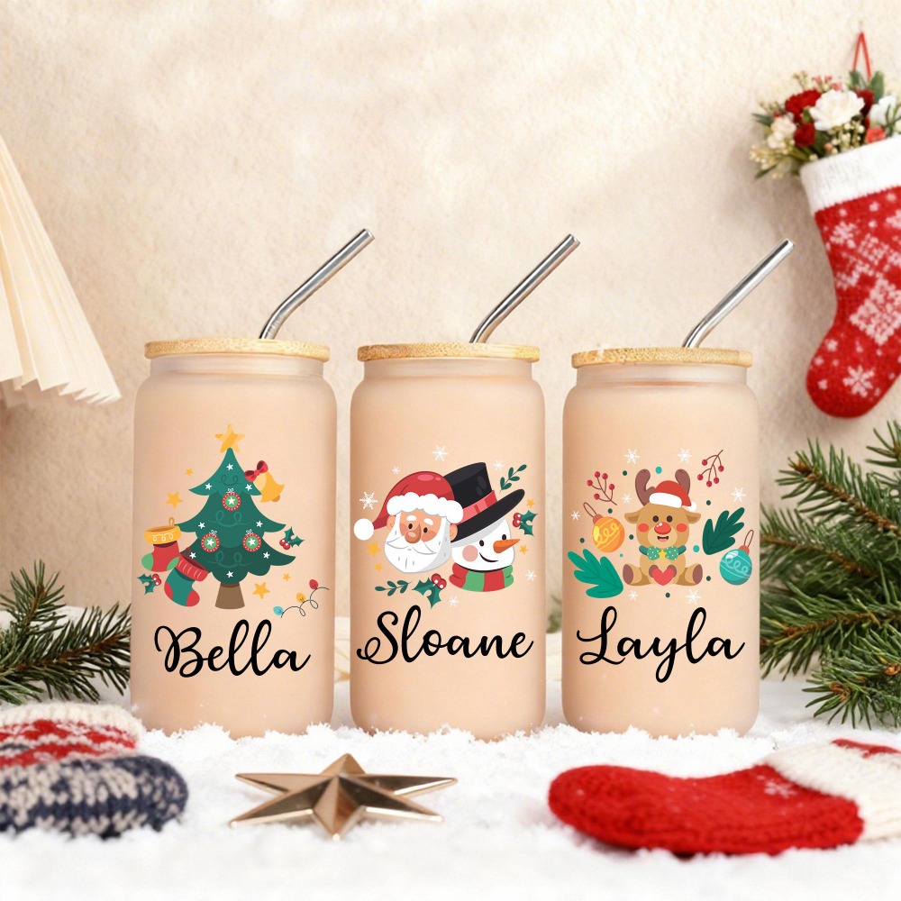 Copo de vidro de Natal com nom - Coffee Equipment Names avaliação e preço